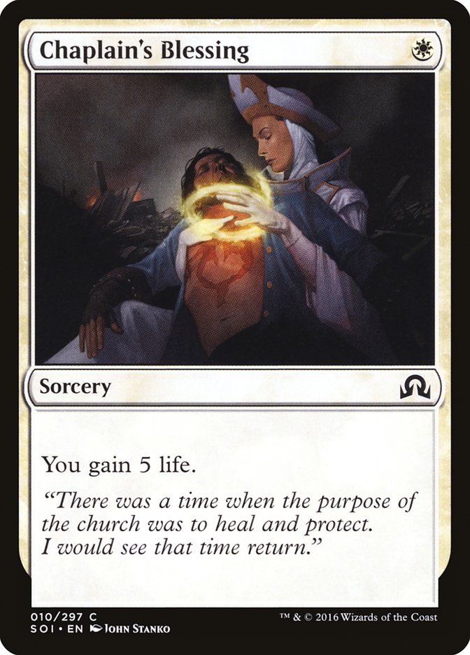 Chaplain's Blessing [Shadows over Innistrad] | Pegasus Games WI