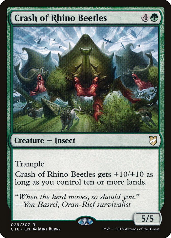 Crash of Rhino Beetles [Commander 2018] | Pegasus Games WI
