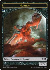 Horror // Zombie (016/036) Double-Sided Token [Commander 2014 Tokens] | Pegasus Games WI