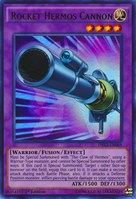 Rocket Hermos Cannon [DRL3-EN064] Ultra Rare | Pegasus Games WI