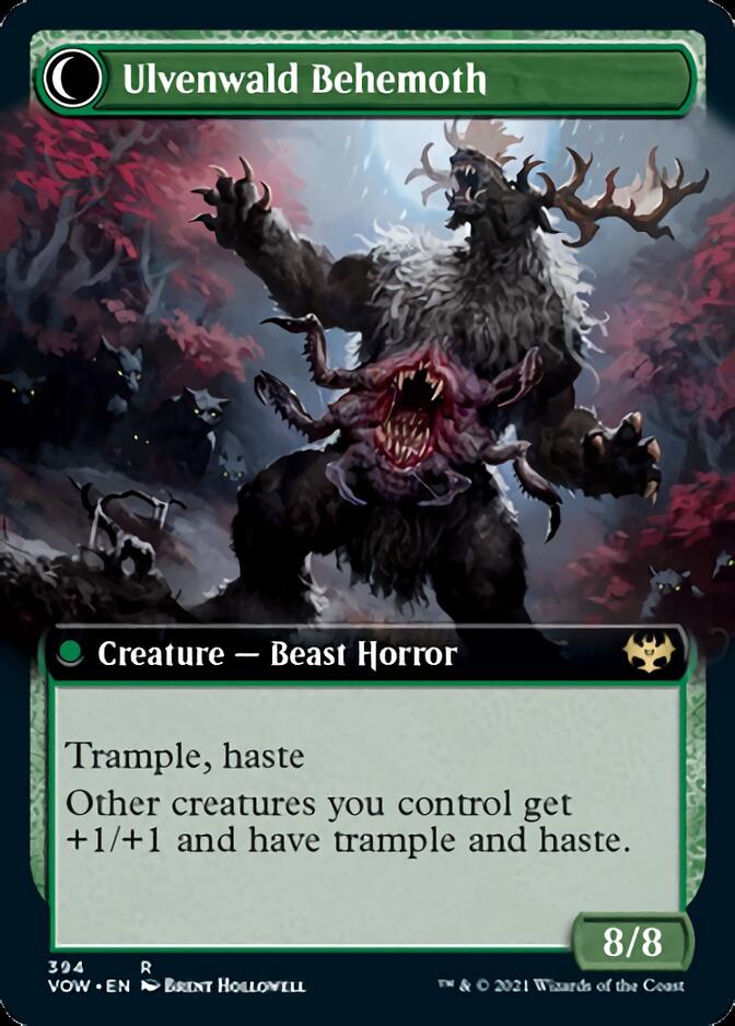 Ulvenwald Oddity // Ulvenwald Behemoth (Extended Art) [Innistrad: Crimson Vow] | Pegasus Games WI