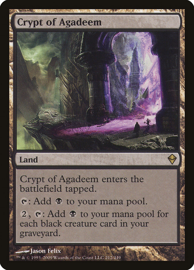 Crypt of Agadeem [Zendikar] | Pegasus Games WI