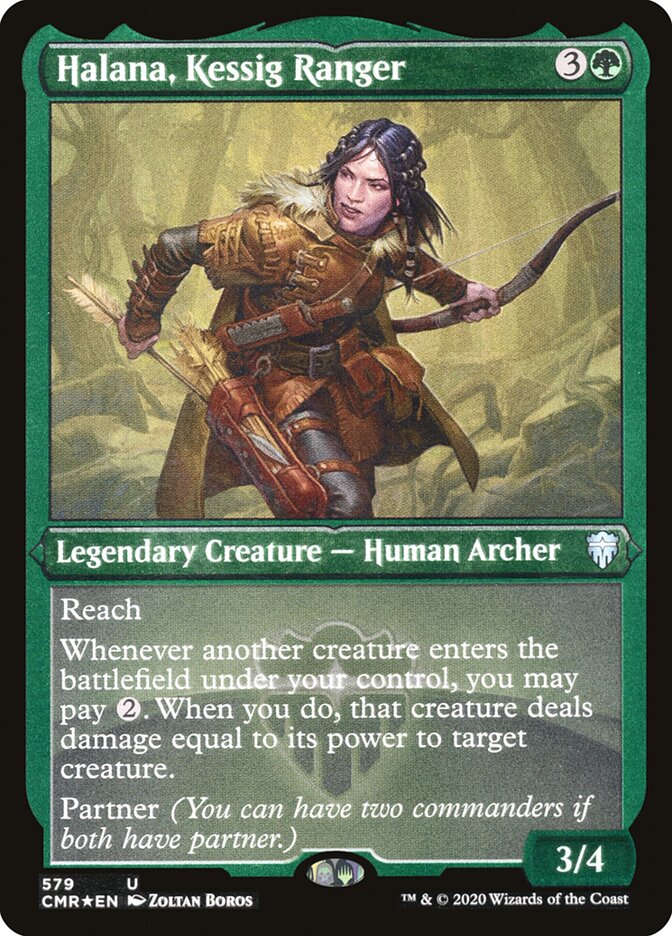 Halana, Kessig Ranger (Foil Etched) [Commander Legends] | Pegasus Games WI