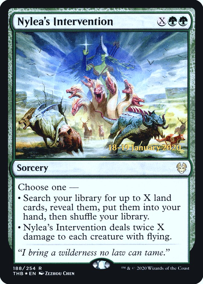 Nylea's Intervention [Theros Beyond Death Prerelease Promos] | Pegasus Games WI