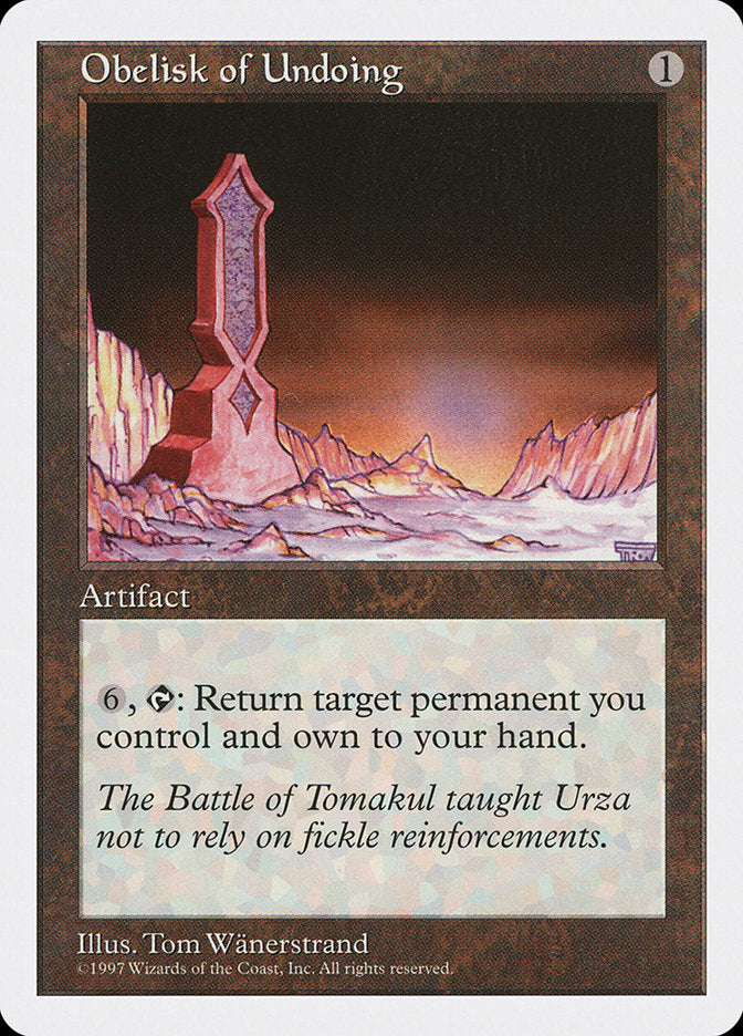 Obelisk of Undoing [Fifth Edition] | Pegasus Games WI