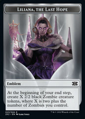 Liliana, the Last Hope Emblem // Spirit (002) Double-Sided Token [Double Masters 2022 Tokens] | Pegasus Games WI