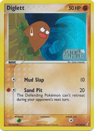 Diglett (50/100) (Stamped) [EX: Crystal Guardians] | Pegasus Games WI