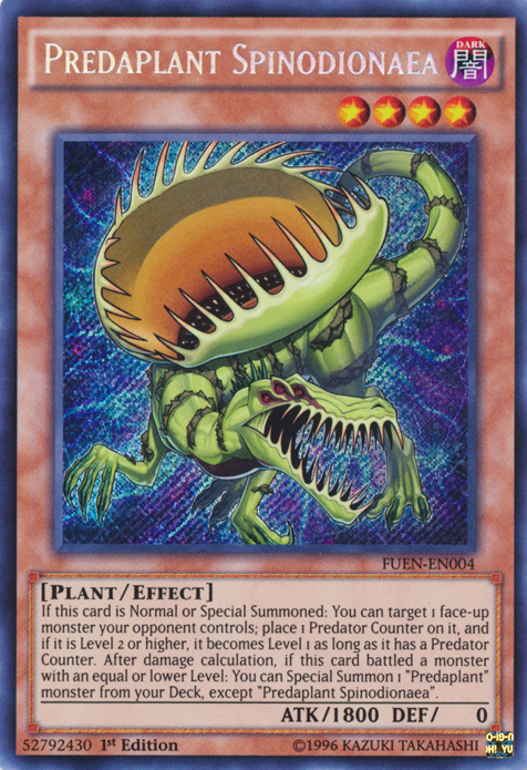 Predaplant Spinodionaea [FUEN-EN004] Secret Rare | Pegasus Games WI