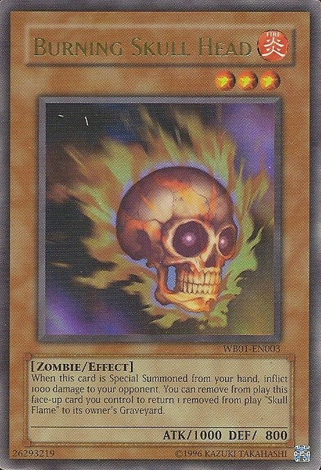 Burning Skull Head [WB01-EN003] Super Rare | Pegasus Games WI