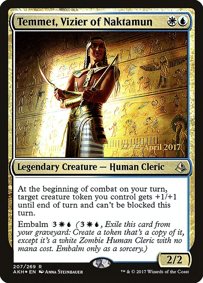 Temmet, Vizier of Naktamun [Amonkhet Prerelease Promos] | Pegasus Games WI