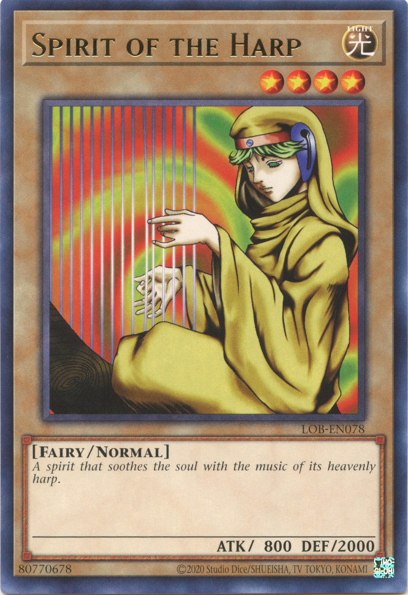 Spirit of the Harp (25th Anniversary) [LOB-EN078] Rare | Pegasus Games WI
