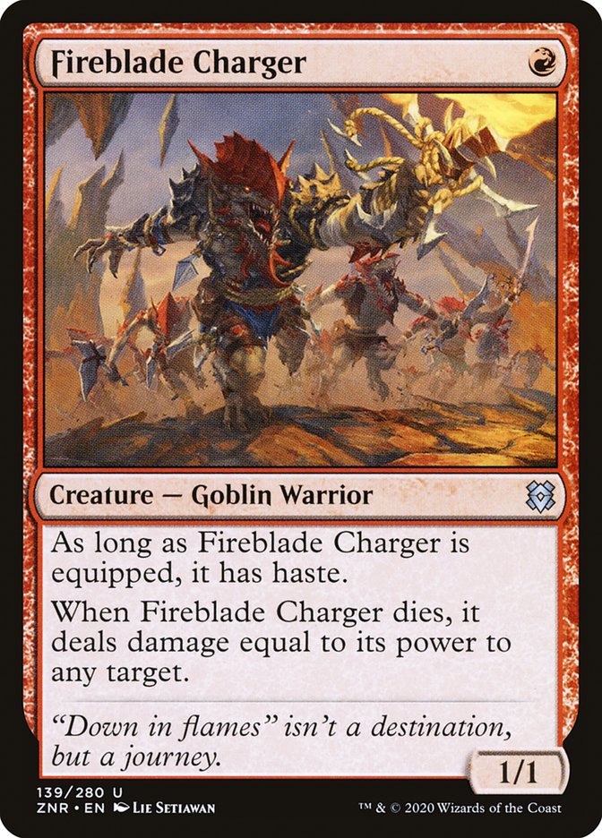 Fireblade Charger [Zendikar Rising] | Pegasus Games WI