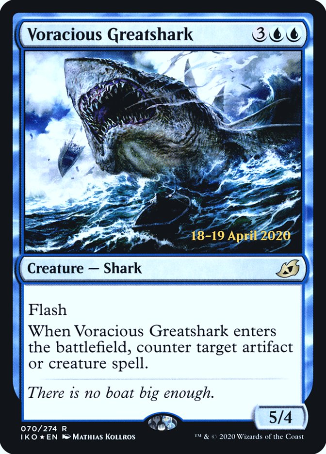 Voracious Greatshark [Ikoria: Lair of Behemoths Prerelease Promos] | Pegasus Games WI