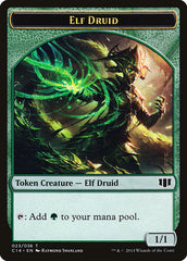 Elf Druid // Beast (020/036) Double-Sided Token [Commander 2014 Tokens] | Pegasus Games WI