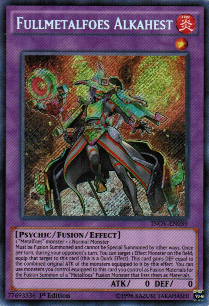 Fullmetalfoes Alkahest [INOV-EN039] Secret Rare | Pegasus Games WI