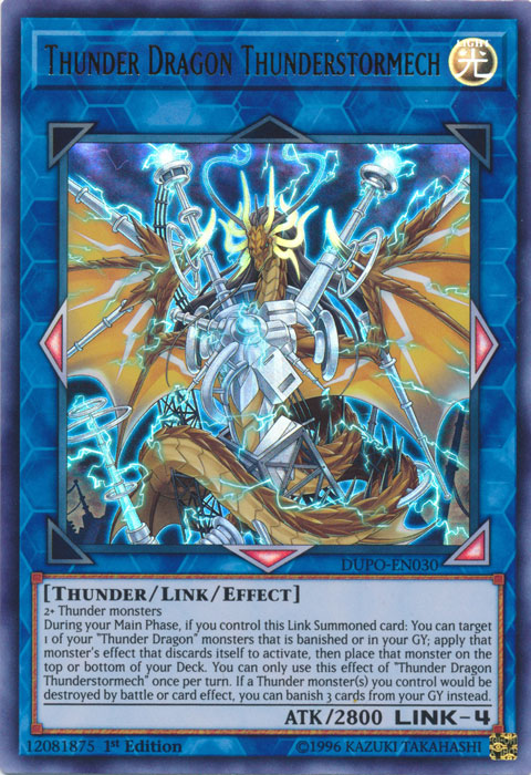 Thunder Dragon Thunderstormech [DUPO-EN030] Ultra Rare | Pegasus Games WI