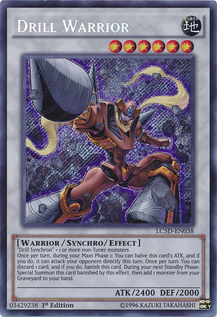 Drill Warrior [LC5D-EN038] Secret Rare | Pegasus Games WI