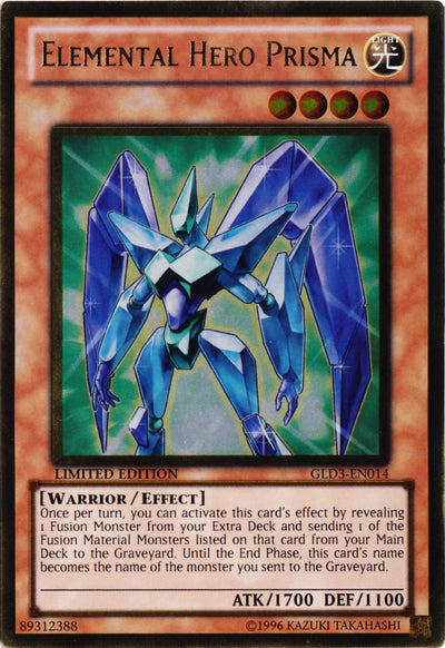 Elemental Hero Prisma [GLD3-EN014] Gold Rare | Pegasus Games WI