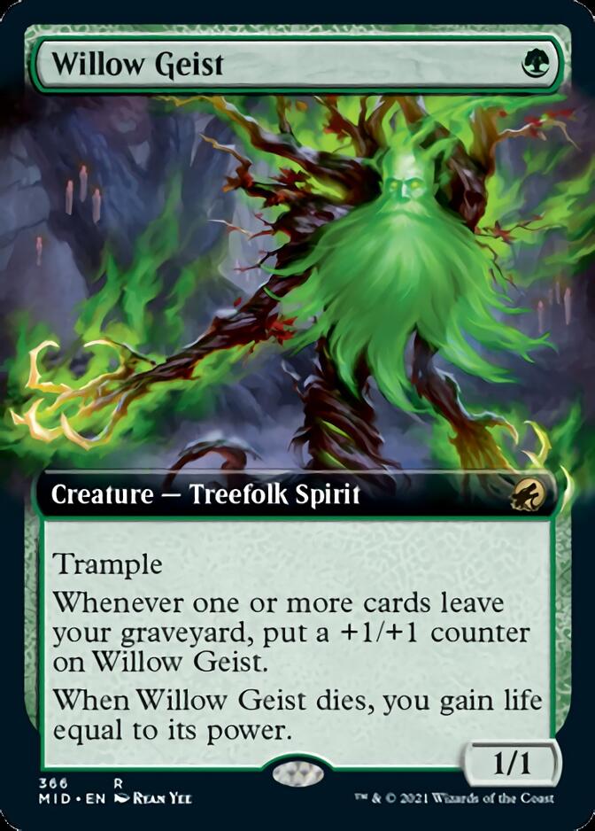 Willow Geist (Extended Art) [Innistrad: Midnight Hunt] | Pegasus Games WI