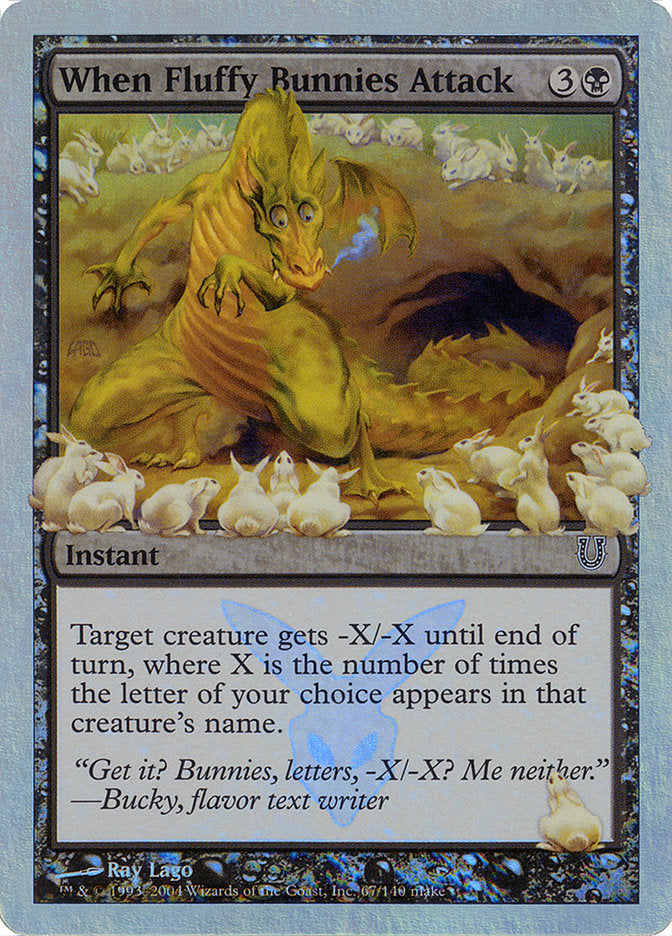 When Fluffy Bunnies Attack (Alternate Foil) [Unhinged] | Pegasus Games WI