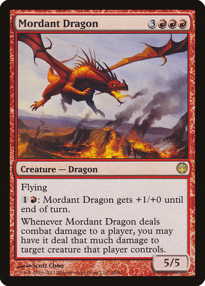 Mordant Dragon [Duel Decks: Knights vs. Dragons] | Pegasus Games WI