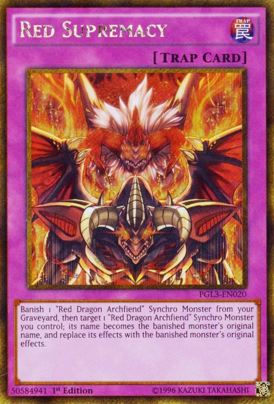 Red Supremacy [PGL3-EN020] Gold Secret Rare | Pegasus Games WI