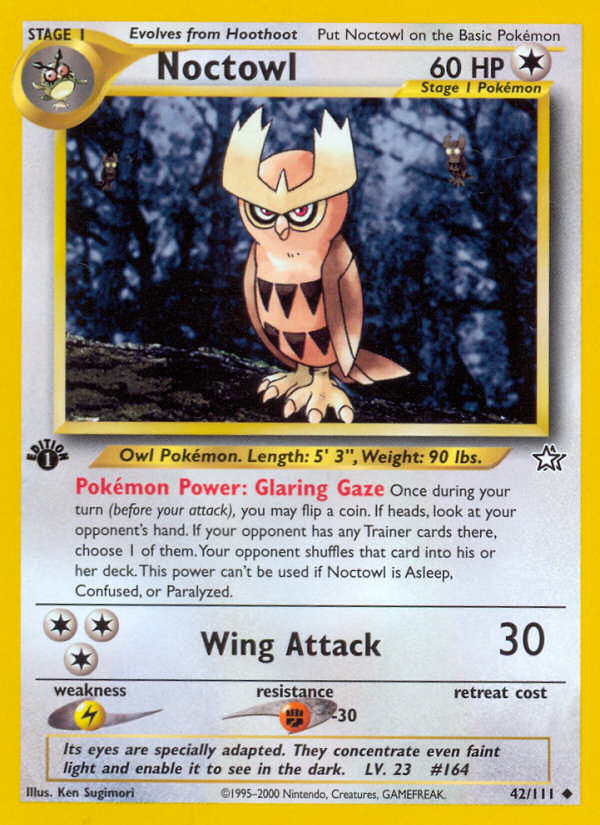 Noctowl (42/111) [Neo Genesis 1st Edition] | Pegasus Games WI