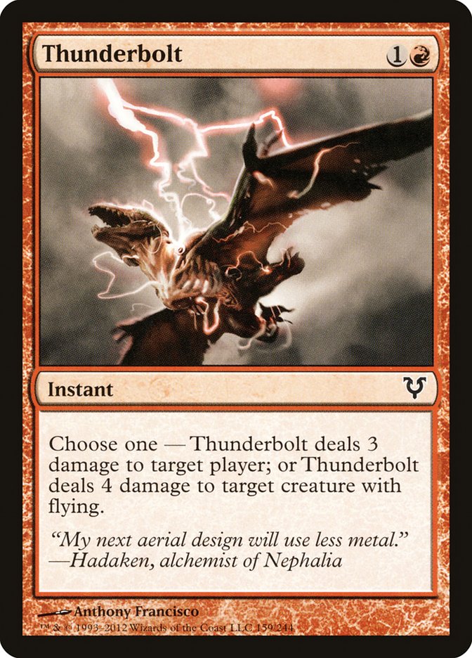 Thunderbolt [Avacyn Restored] | Pegasus Games WI