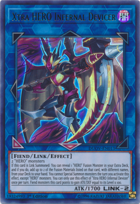 Xtra HERO Infernal Devicer [DUOV-EN013] Ultra Rare | Pegasus Games WI