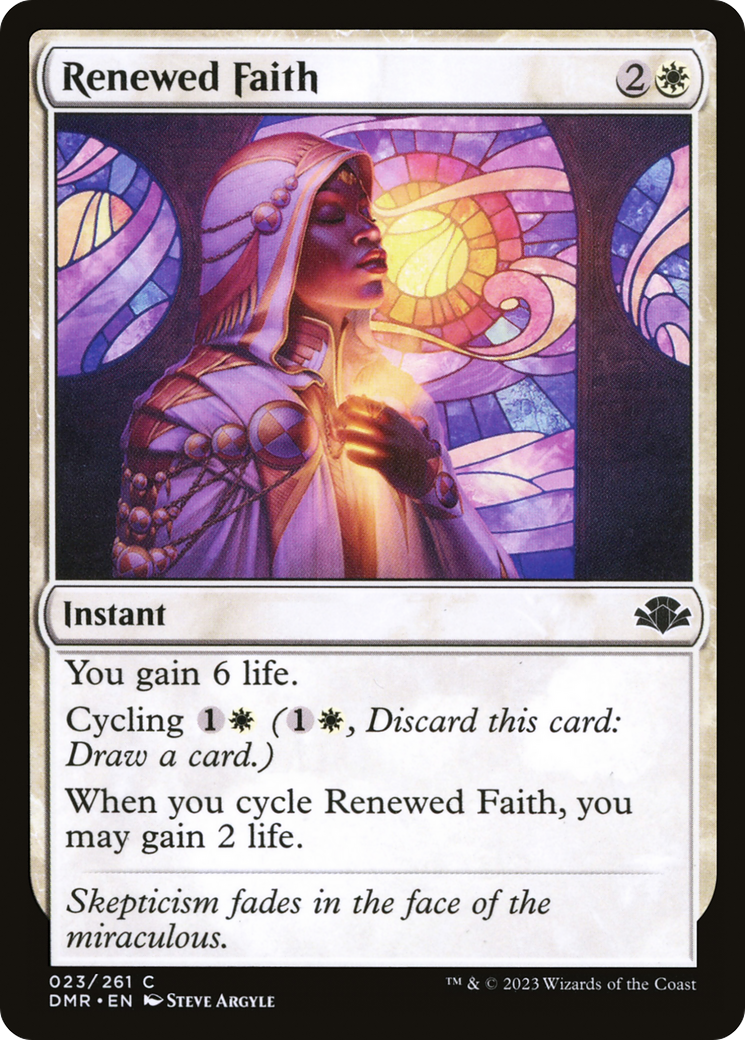 Renewed Faith [Dominaria Remastered] | Pegasus Games WI