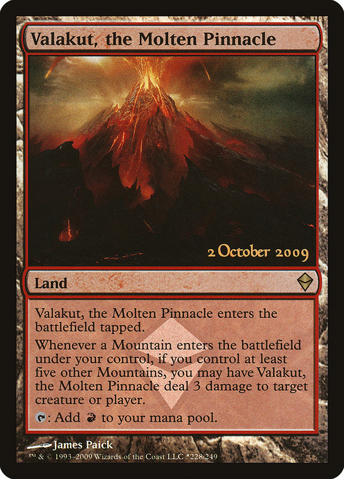 Valakut, the Molten Pinnacle [Zendikar Prerelease Promos] | Pegasus Games WI