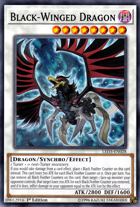 Black-Winged Dragon [LED3-EN028] Common | Pegasus Games WI