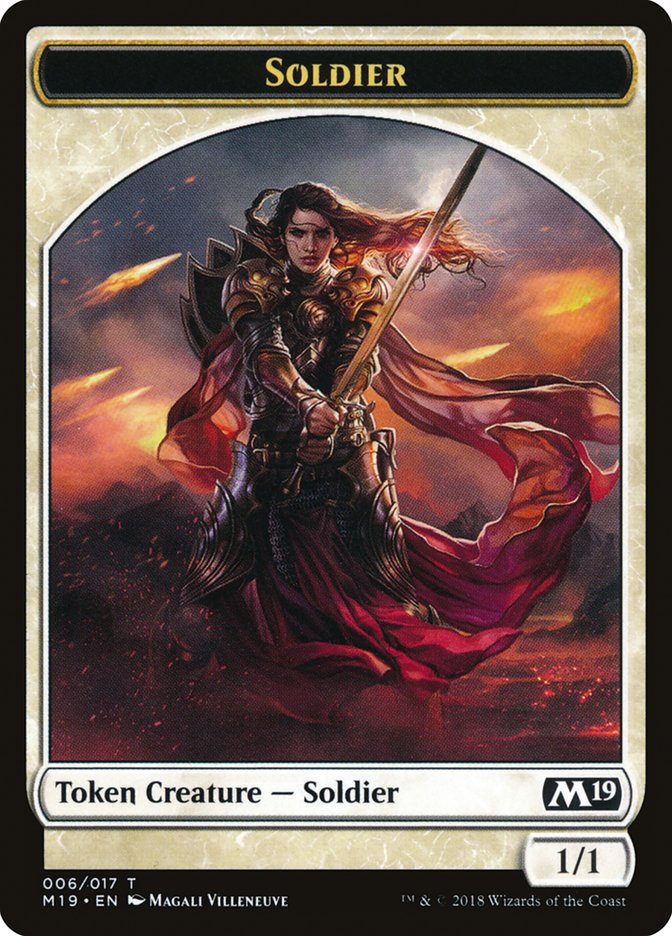 Soldier Token [Core Set 2019 Tokens] | Pegasus Games WI