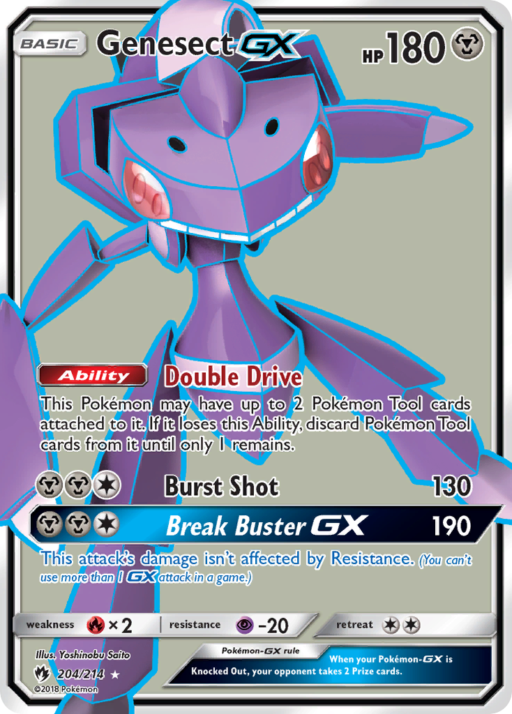 Genesect GX (204/214) [Sun & Moon: Lost Thunder] | Pegasus Games WI