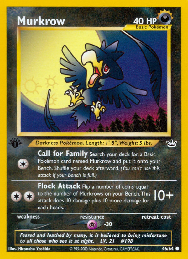 Murkrow (46/64) [Neo Revelation 1st Edition] | Pegasus Games WI