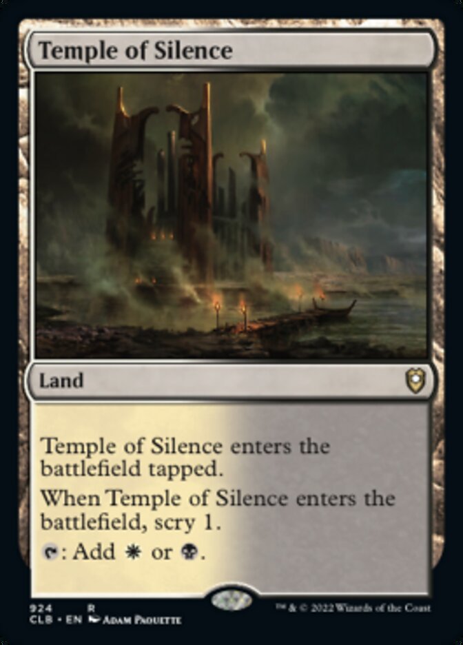 Temple of Silence [Commander Legends: Battle for Baldur's Gate] | Pegasus Games WI