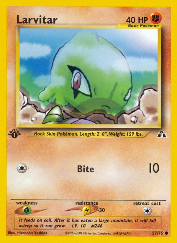 Larvitar (57/75) [Neo Discovery 1st Edition] | Pegasus Games WI