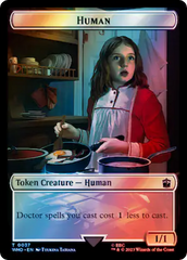 Human (0037) // Mark of the Rani Double-Sided Token (Surge Foil) [Doctor Who Tokens] | Pegasus Games WI