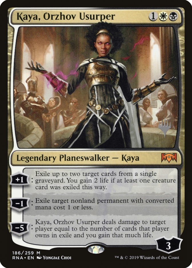 Kaya, Orzhov Usurper (Promo Pack) [Ravnica Allegiance Promos] | Pegasus Games WI