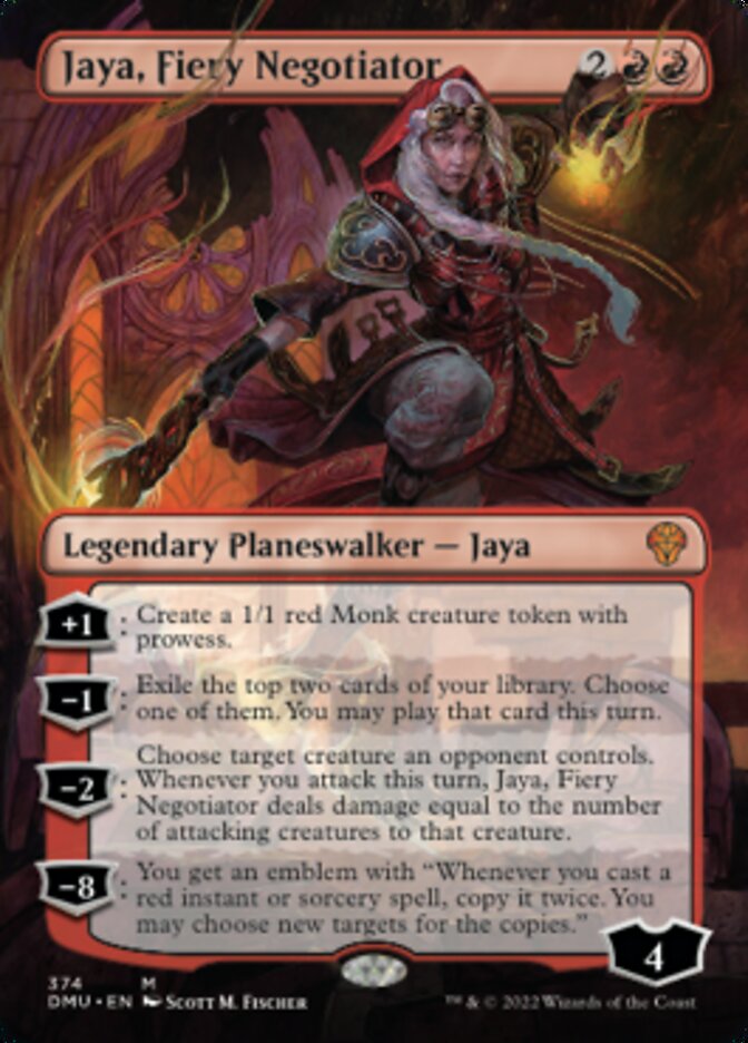 Jaya, Fiery Negotiator (Borderless) [Dominaria United] | Pegasus Games WI