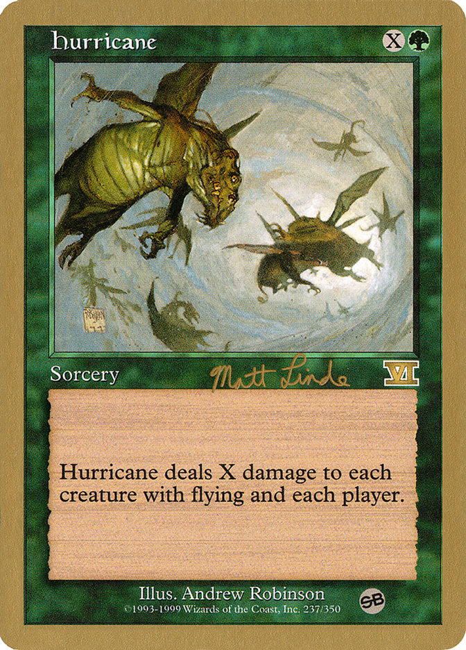 Hurricane (Matt Linde) (SB) [World Championship Decks 1999] | Pegasus Games WI