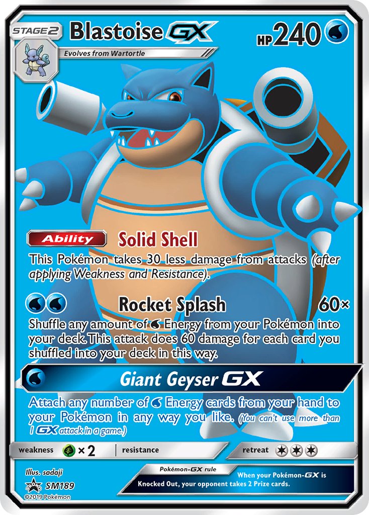 Blastoise GX (SM189) [Sun & Moon: Black Star Promos] | Pegasus Games WI