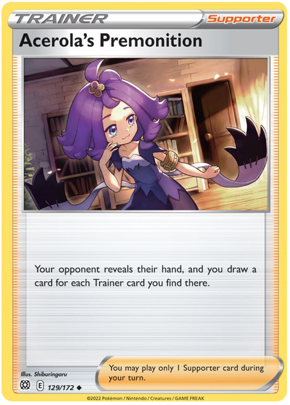 Acerola's Premonition (129/172) [Sword & Shield: Brilliant Stars] | Pegasus Games WI