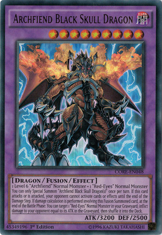 Archfiend Black Skull Dragon [CORE-EN048] Ultra Rare | Pegasus Games WI