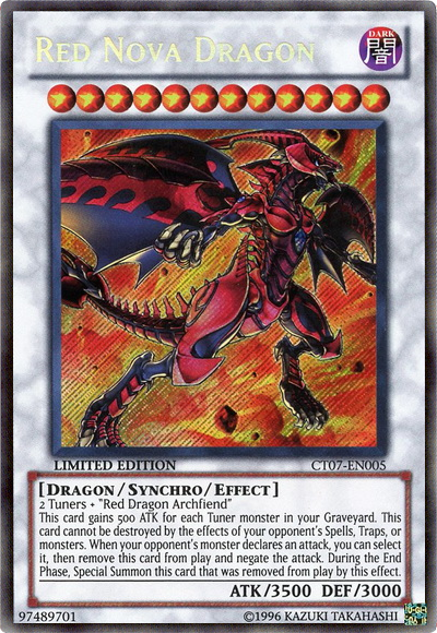 Red Nova Dragon [CT07-EN005] Secret Rare | Pegasus Games WI