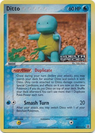 Ditto (40/113) (Stamped) [EX: Delta Species] | Pegasus Games WI