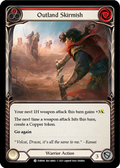 Outland Skirmish (Red) [EVR066] (Everfest)  1st Edition Rainbow Foil | Pegasus Games WI