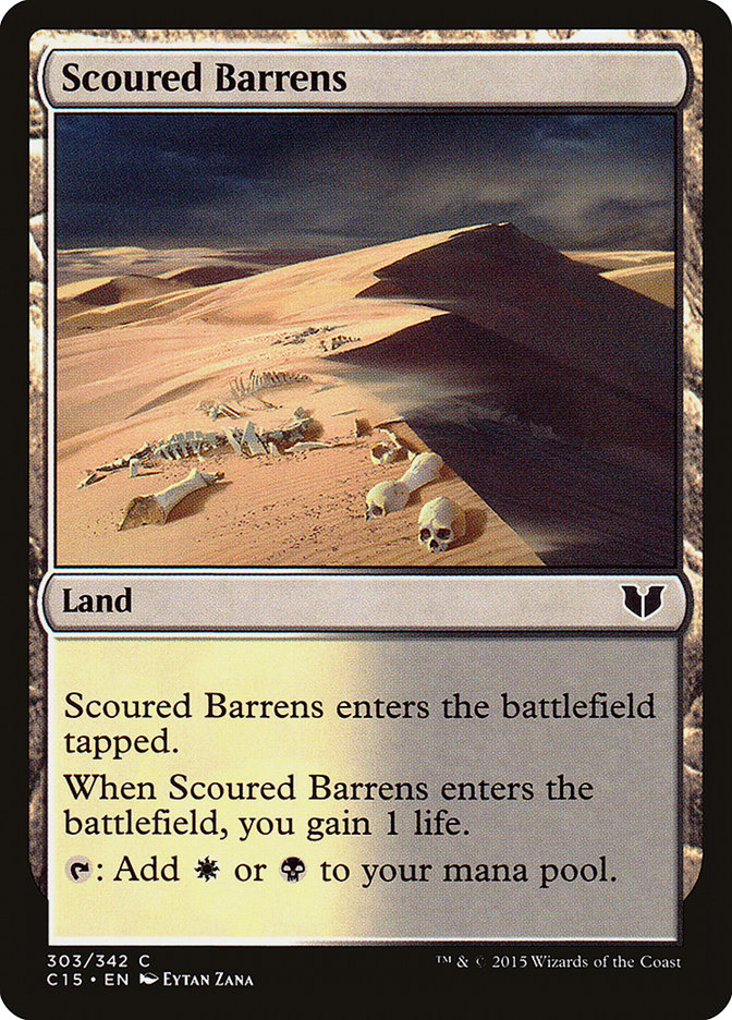 Scoured Barrens [Commander 2015] | Pegasus Games WI