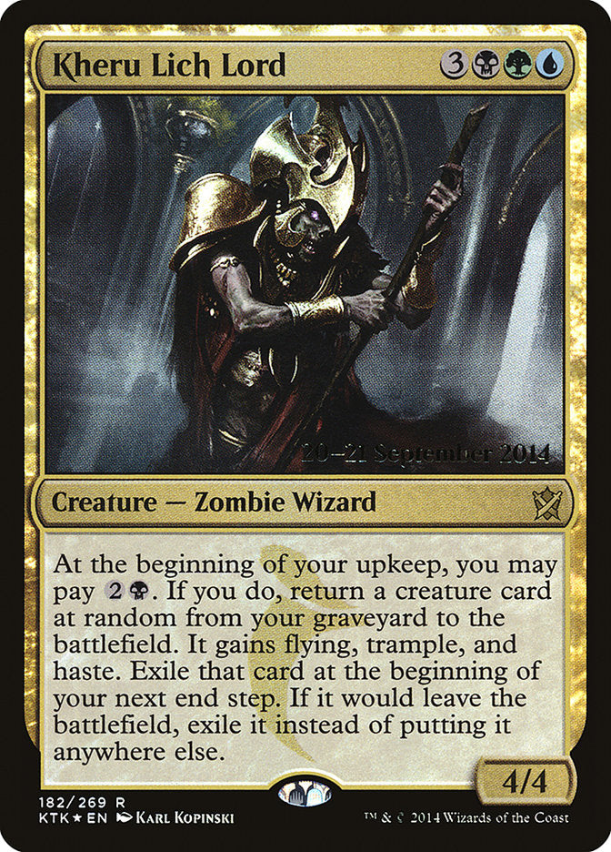 Kheru Lich Lord [Khans of Tarkir Prerelease Promos] | Pegasus Games WI