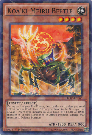 Koa'ki Meiru Beetle (Shatterfoil) [BP03-EN066] Rare | Pegasus Games WI